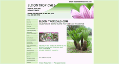 Desktop Screenshot of eldontropicals.com