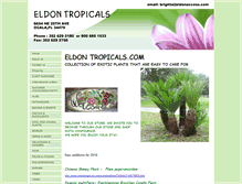 Tablet Screenshot of eldontropicals.com
